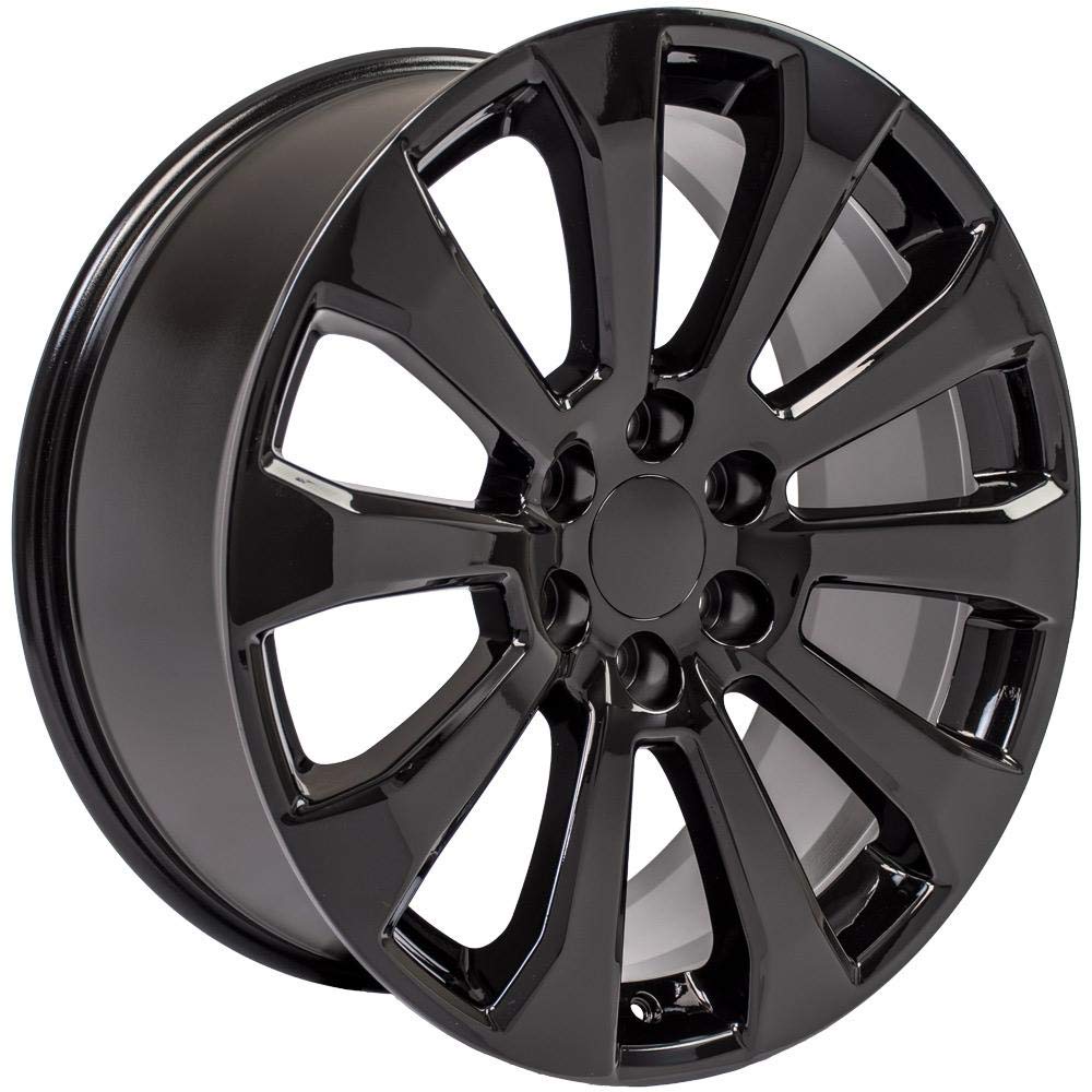 22 Inch OE Wheels CV95 Rim Fits Suburban 1500 High Country Style 6x139.7 22x9 Gloss Black - Hollander 5922 (1)