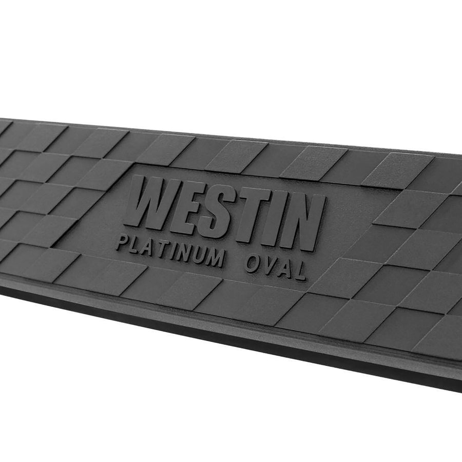 Platinum 4 Oval Nerf Bars Westin fits 2019-2025 Silverado Sierra 1500 Double Cab (Exc 2019 Silverado LD/Sierra 1500 Limited) Stainless Steel Pair