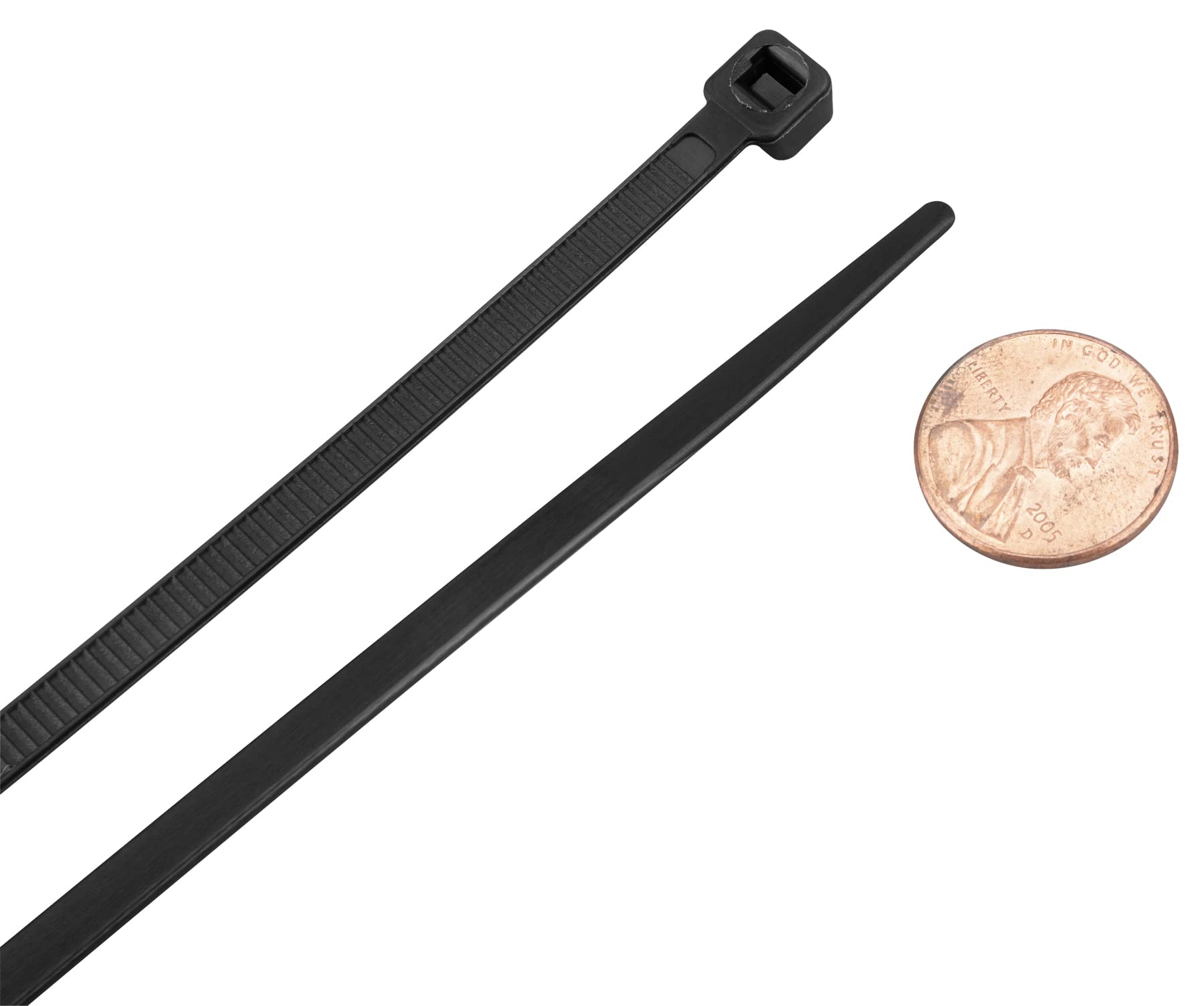 W2940 Performance Tool 8-Inch Black Cable Tie, 50 LBS (500 Pieces)
