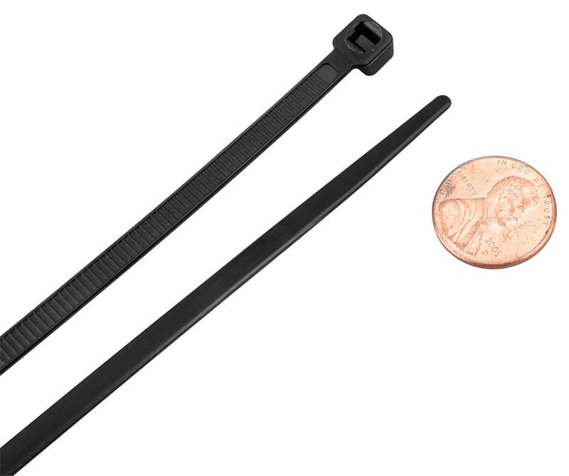 W2940 Performance Tool 8-Inch Black Cable Tie, 50 LBS (500 Pieces)