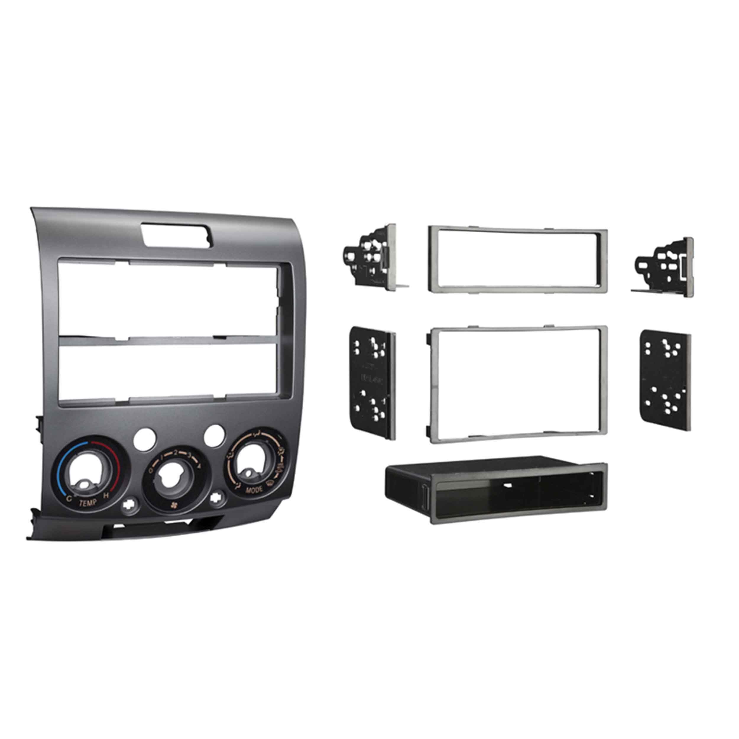 Mazda BT-50/Ford Ranger Metra 99-7517S ISO DIN Kit (Silver)