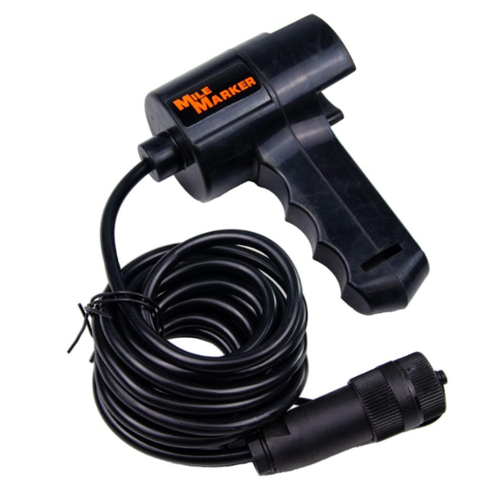 Mission Series Mile Marker 78-53251 Covert Black 12 Volt 12,000 Pound Electric Winch with 92' Synthetic Rope - Rugged Heavy Duty Solenoid - Fully Submersible