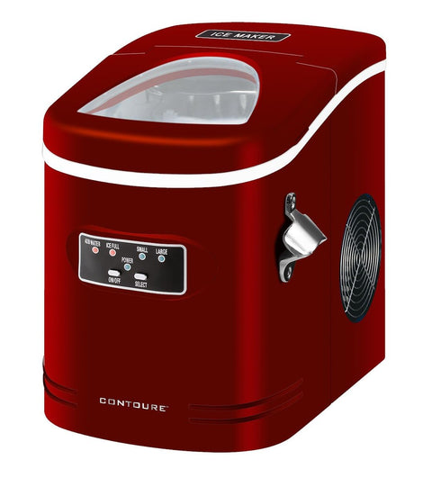 Portable Nat. Quality Ice Maker, Red