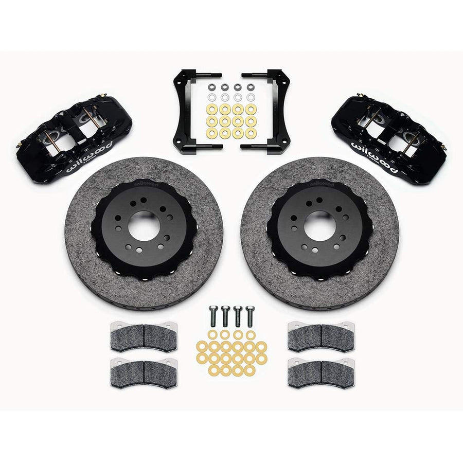 14.00" C/SiC Rotor,AERO6 Dynamic Front Kit,Red