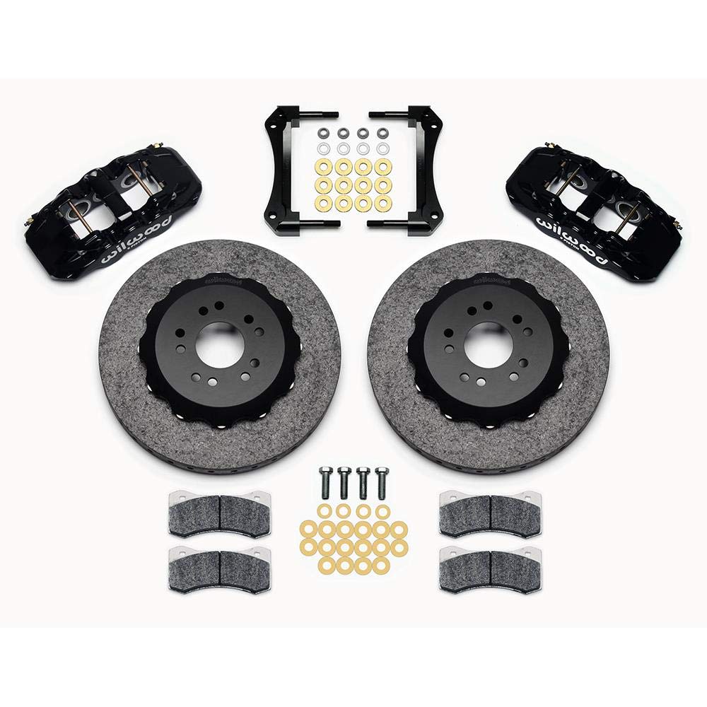 14.00" C/SiC Rotor,AERO6 Dynamic Front Kit,Red