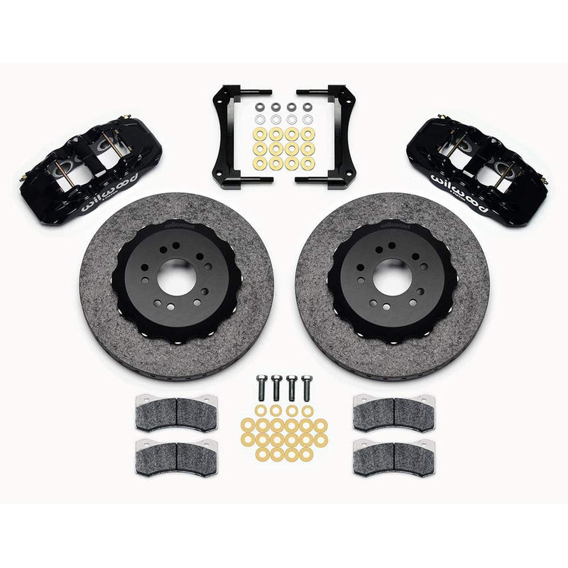 14.00" C/SiC Rotor,AERO6 Dynamic Front Kit,Red