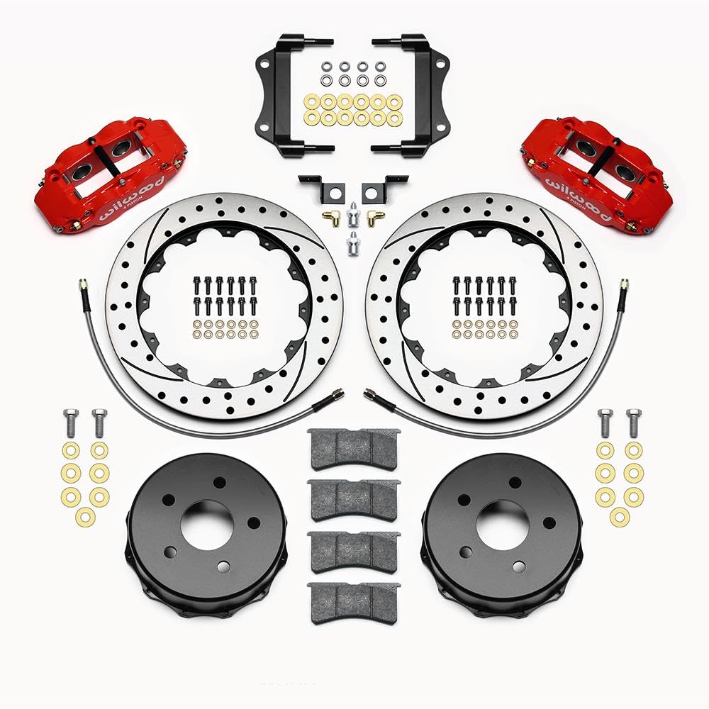 Rear FNSL4R Kit,12.88", Drilled, Red