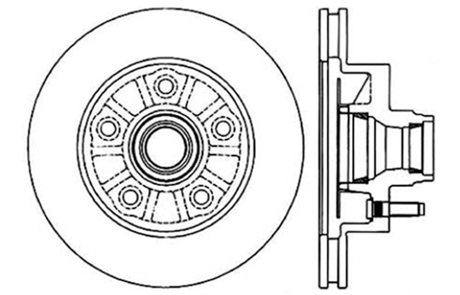 Sport Drilled/Slotted Brake Rotor StopTech 127.65077L (Front Left), 1 Pack