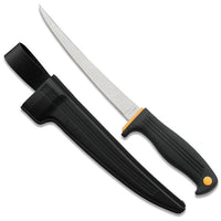 7" Fillet Knife, w/Sheath, Clam Blade