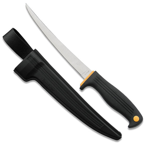 7" Fillet Knife, w/Sheath, Clam Blade