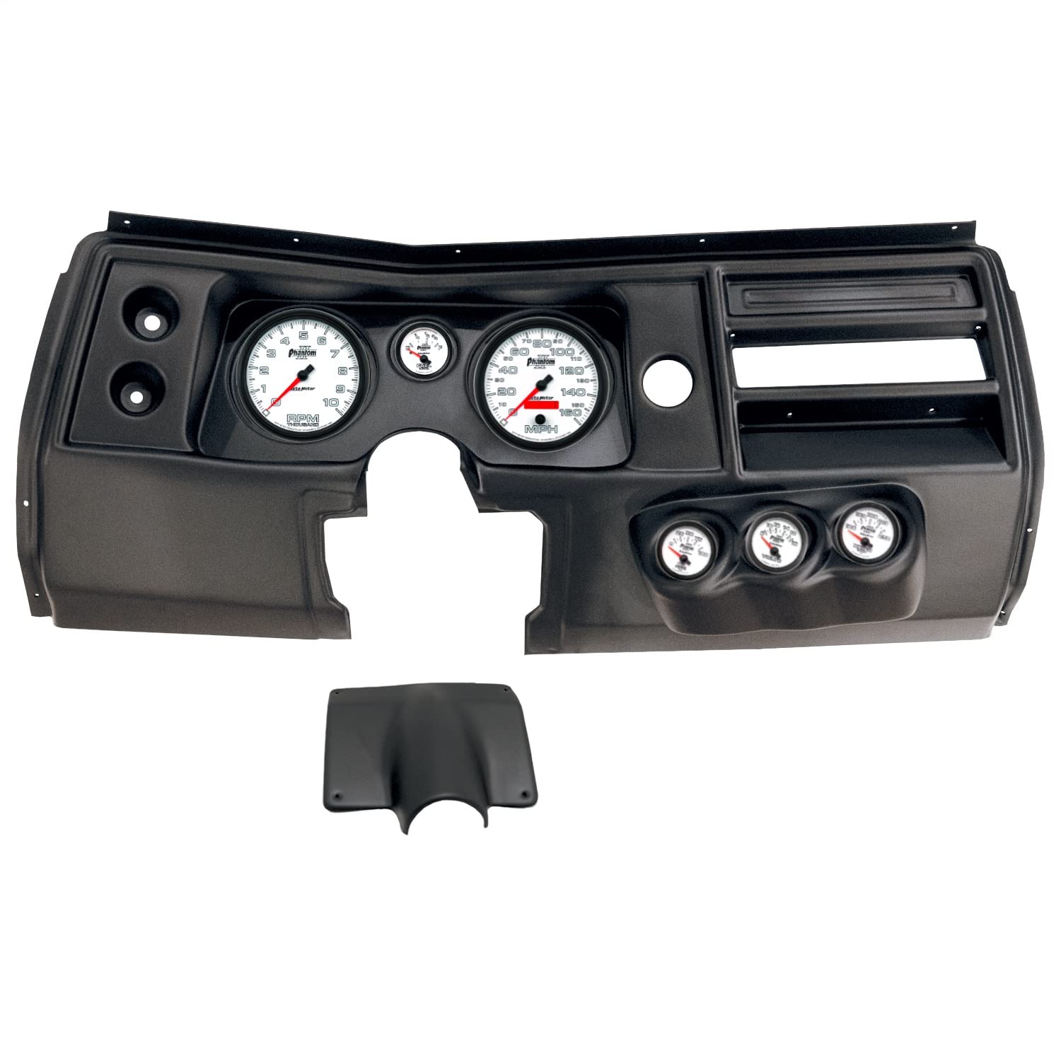 AutoMeter Dash Kit Direct Fit, (5" X2, 2 1/16" X4), Chevy Chevelle No Vent 68, Phantom Ii (2903-10)