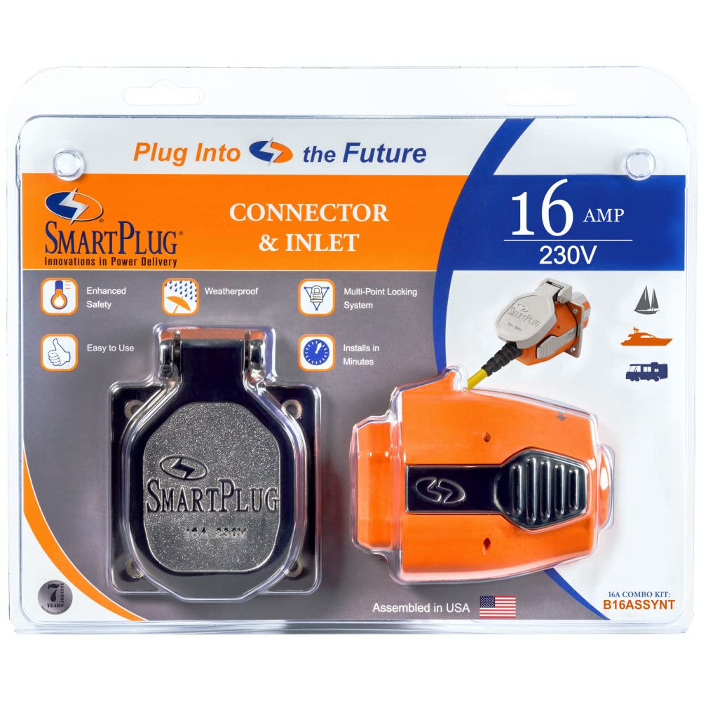 Combo Kit SmartPlug B16ASSYNT with Female Connector and Stainless Steel Inlet - 16 Amp