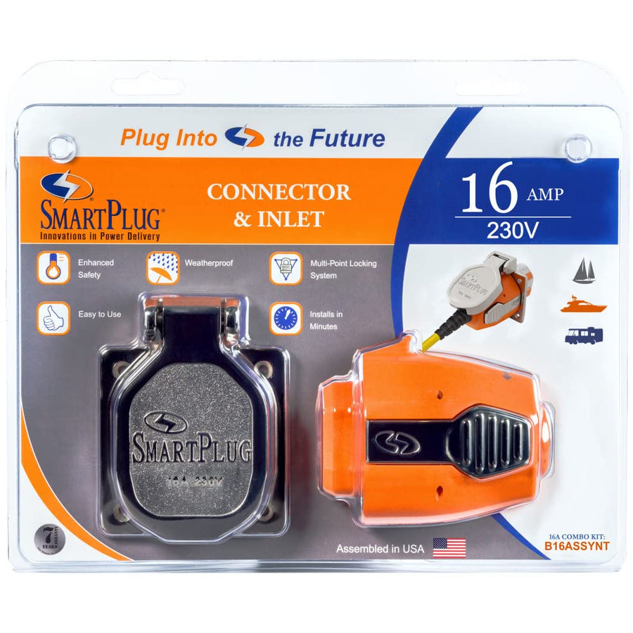 Combo Kit SmartPlug B16ASSYNT with Female Connector and Stainless Steel Inlet - 16 Amp