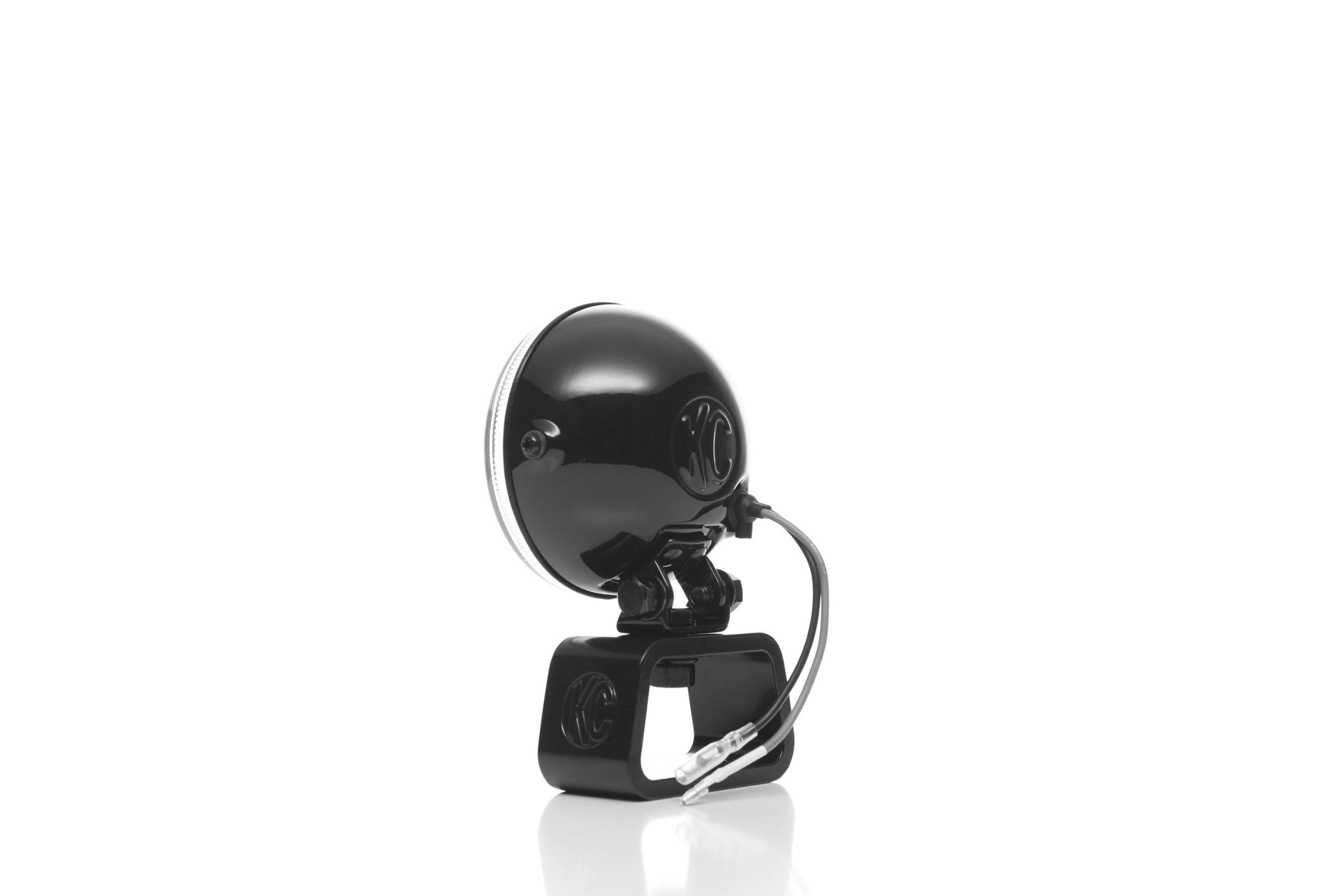 KC HiLiTES 4" 55w Single Driving Light with ABS Stone Guard, Black Rally 1490