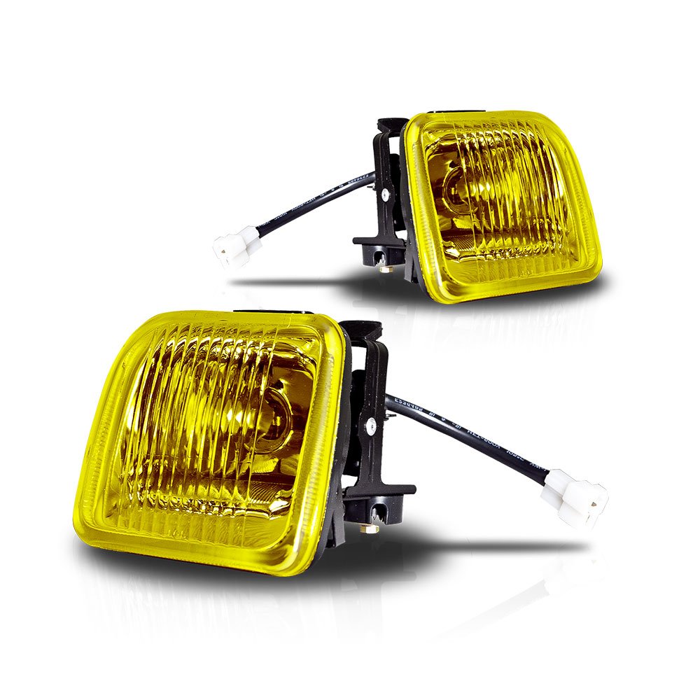 Fog Light Kit Winjet WJ30-0083-12 Yellow Lens (Honda Civic Wiring Kit Included)