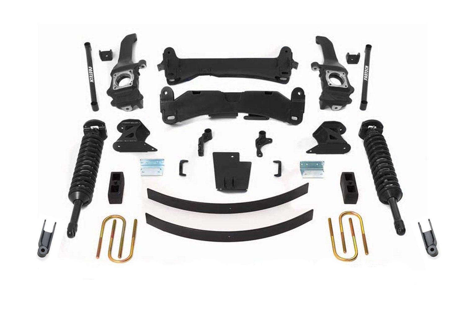 Fabtech Performance Lift System K7035DL 6 in. Lift Front Dirt Logic SS 2.5 Coilovers Lift System