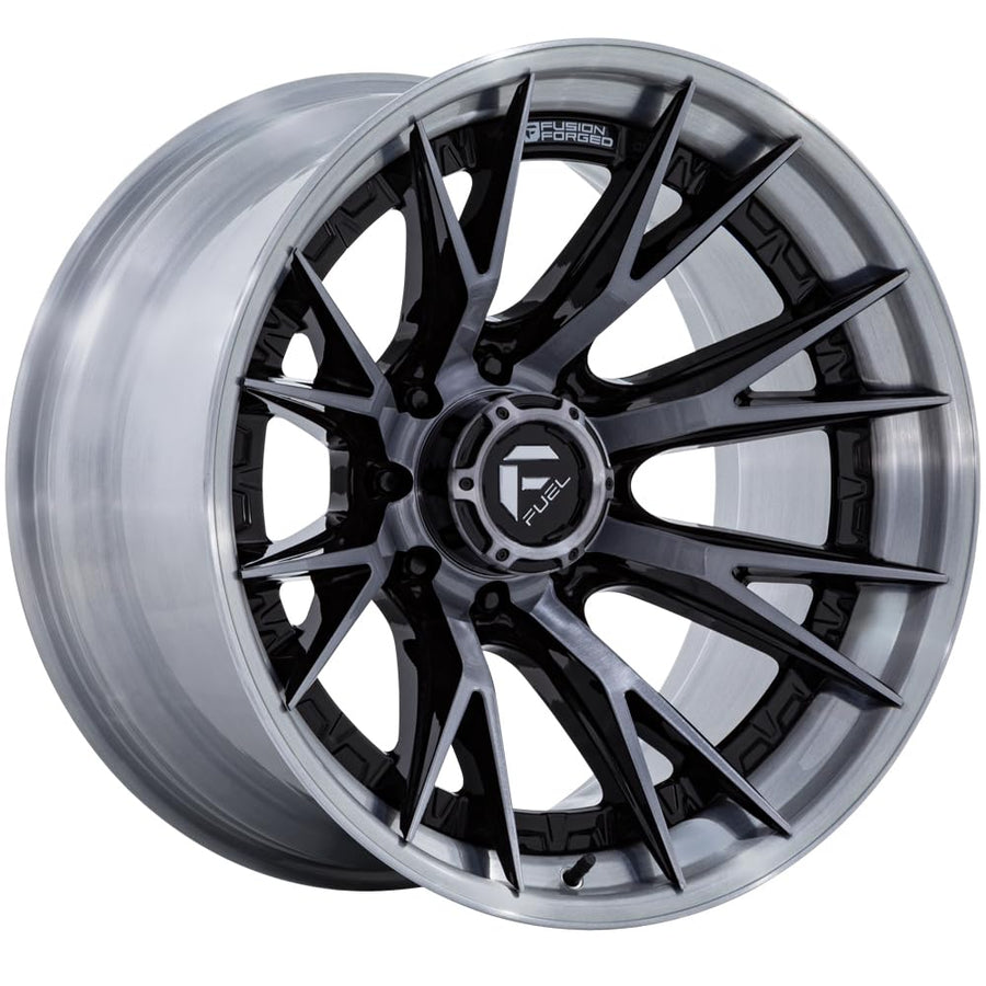 FUEL OFF-ROAD FC402 22X10 CATALYST 8X170 4.79-18mm GLOSS BLACK WITH BRUSHED GRAY TINT FACE & LIP - FC402BT22108718N