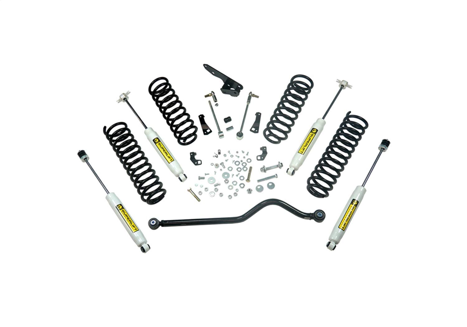 SUPERLIFT SUSPENSION RealTruck 4" Lift Kit for Jeep Wrangler JK | Complete Lift Kit with Front & Rear Shadow Series Shocks | K905 | Fits 2007-2018 Jeep Wrangler JK 2-Door