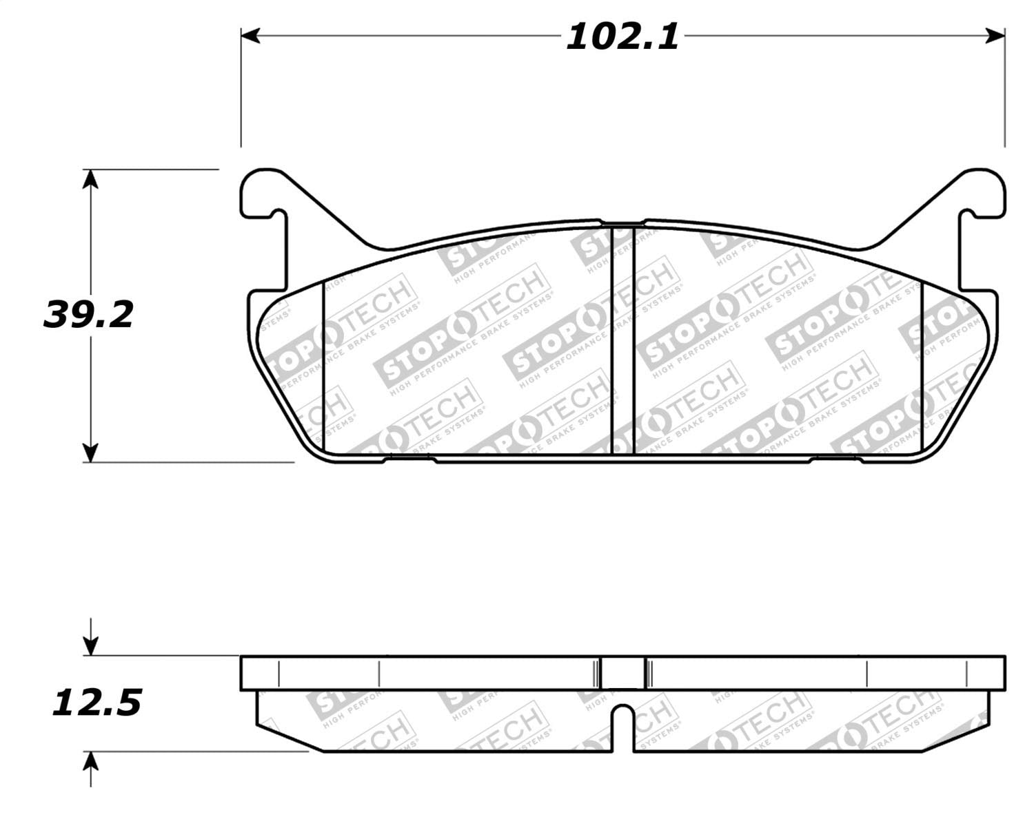 Brake Pads StopTech 305.04580 Street Select with Hardware