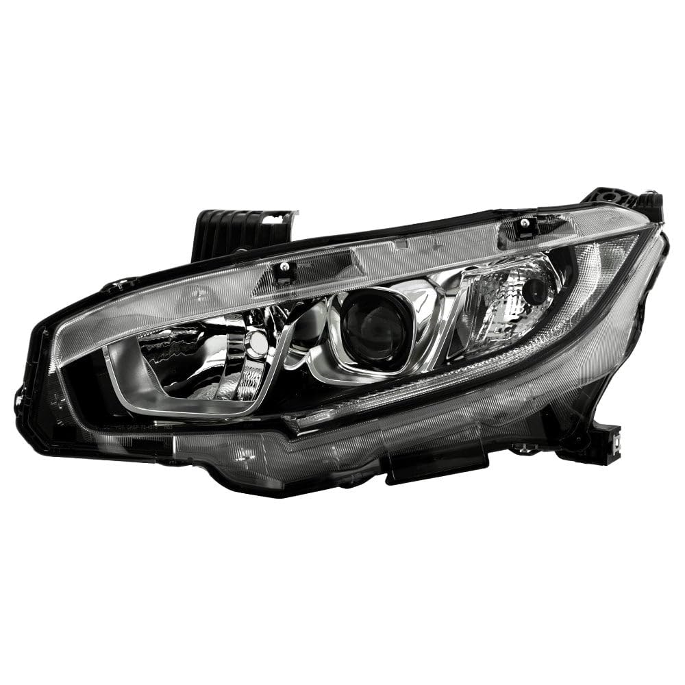 ( OE ) Honda Civic 16-21 Projector Headlight Halogen Models ( Don‘t Fit Xenon HID and LED Models ) - Low Beam-H11(Not Included) ; High Beam-HB3(Not Included) ; Signal-WY21W(Not Included) - OE Chrome