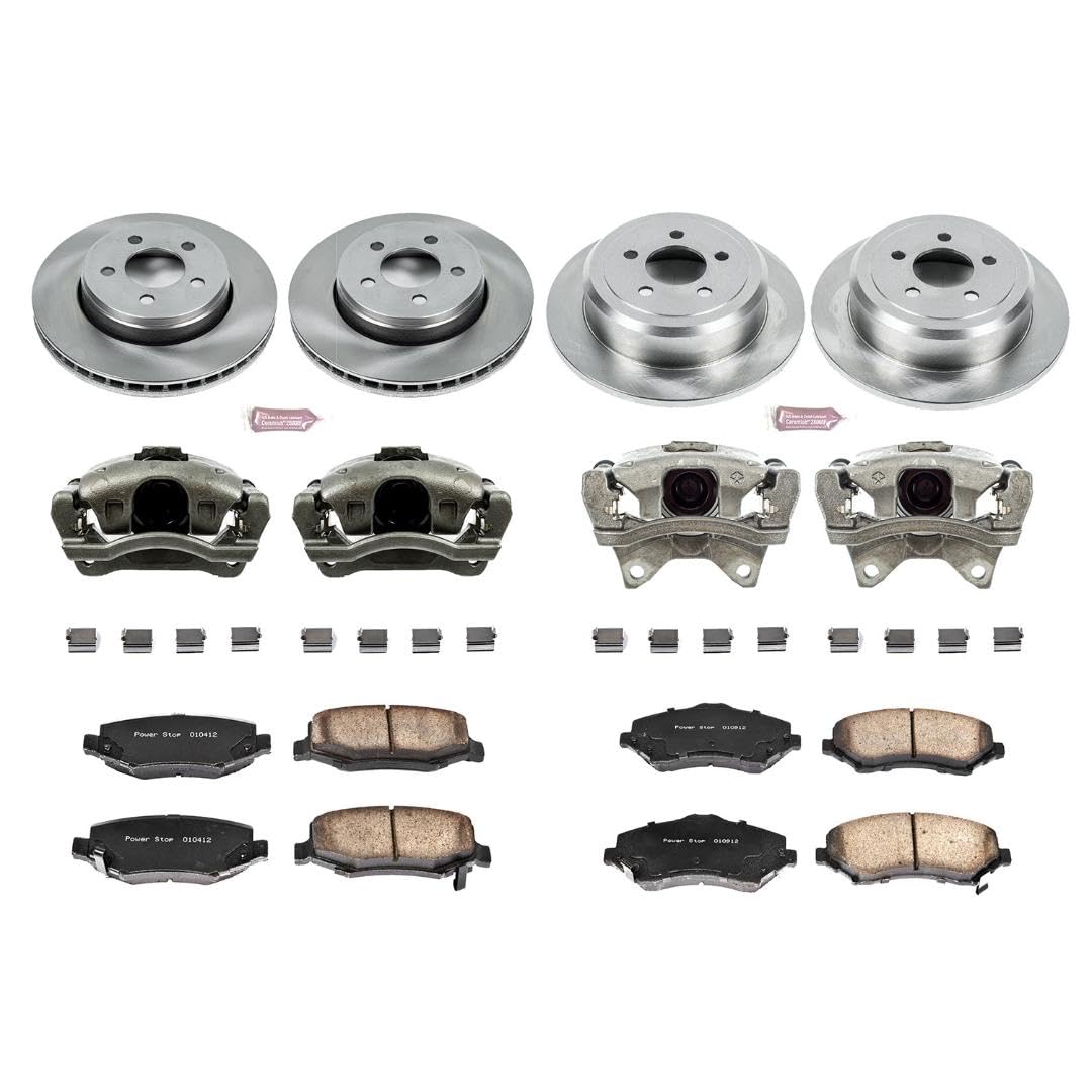 Power Stop KCOE2832A 1-Click Autospecialty OE Replacement Brake Kit with Calipers For Dodge Nitro 2007-2011, Jeep Liberty 2008-2012 [Model Specific]