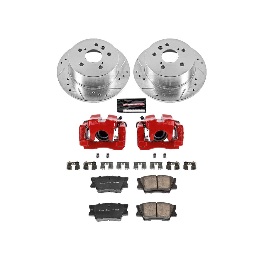 Power Stop Z23 Evolution Rear Brake Caliper Kit- Brake Pads, Brake Rotors, Brake Calipers