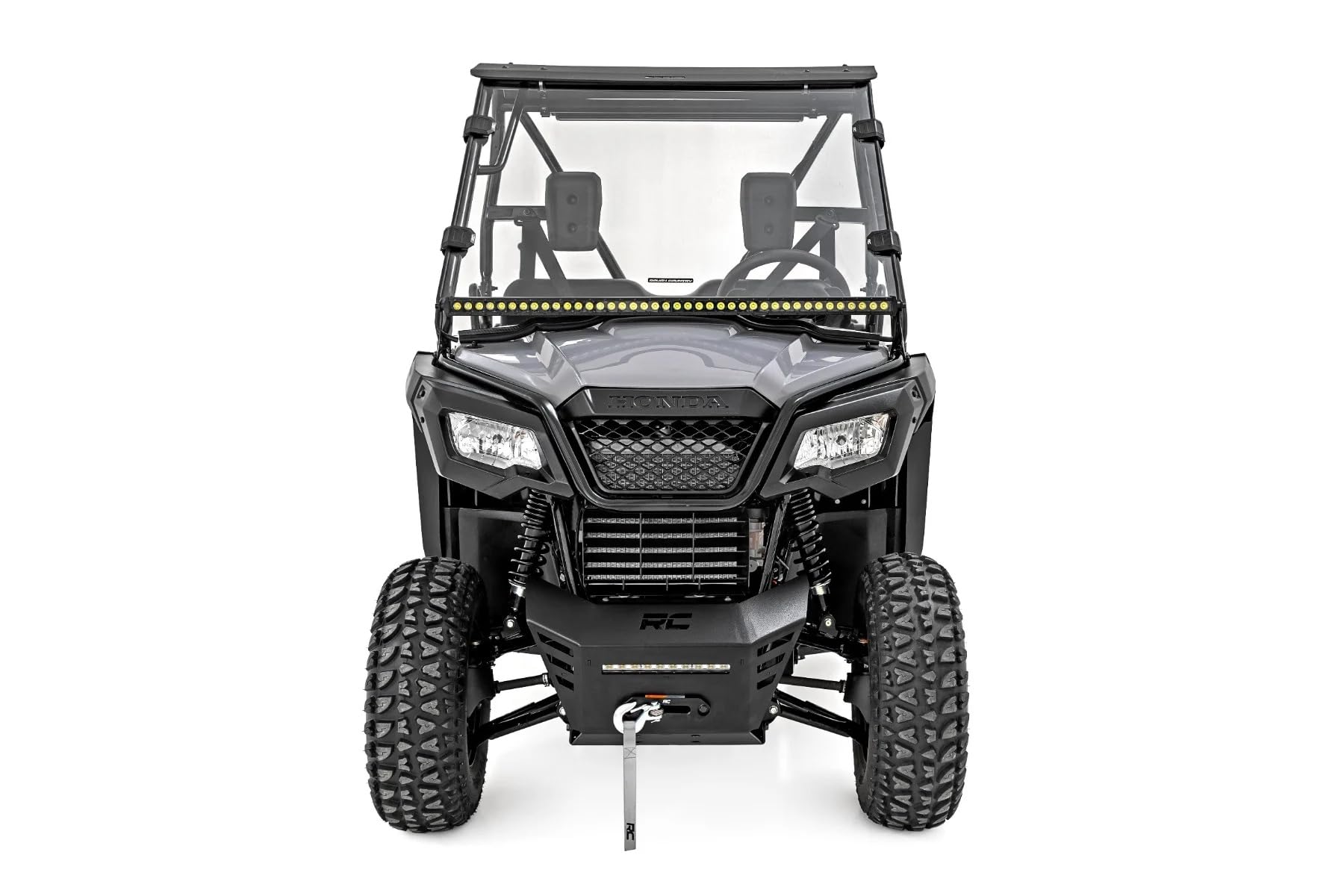 Rough Country Windshield Full for Honda Pioneer 520 (2021-2023) - UV & Scratch Resistant Polycarbonate, Easy Installation