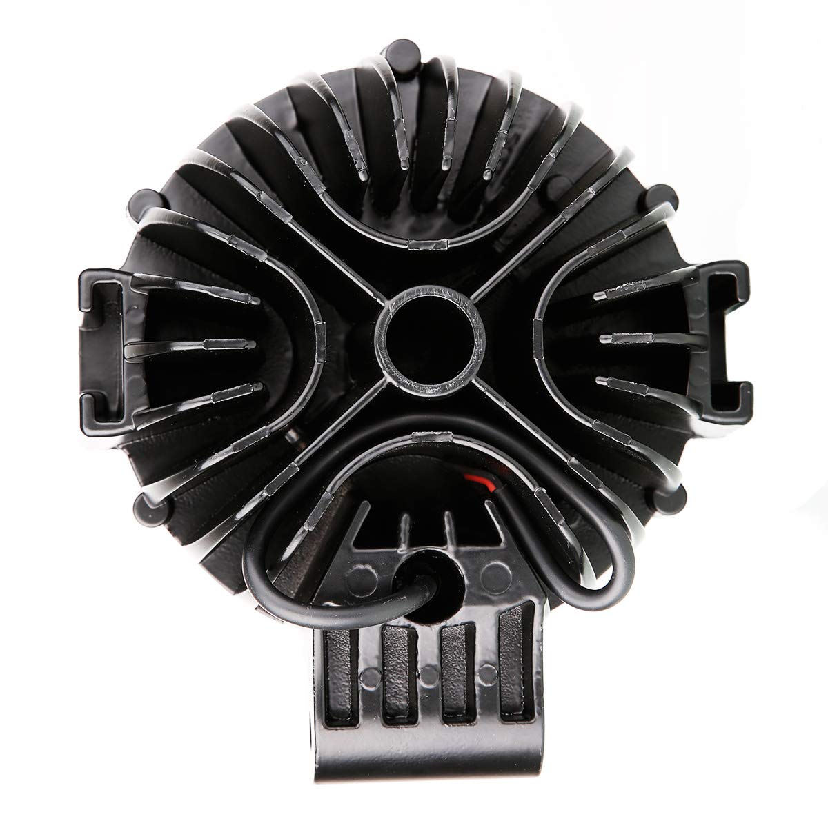 Bumper Guard Modular Black Horse Grille brush Come With pair of 7.0"Dia.LED Lights with Black Trim Rings Compatible with 2007-2014 Toyota FJ Cruiser-17A098600MA-PLB