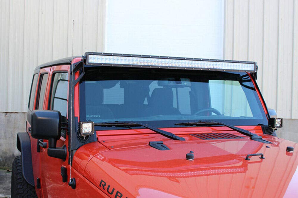 FB21014 FISHBONE Offroad 52 Inch Light Bar Bracket Jeep 07-17 Wrangler JK