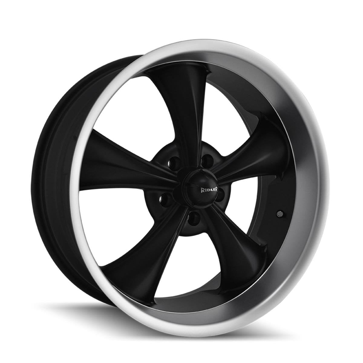 695 Ridler Style 695 Matte Black Wheel with Machined Lip (20x10"/5x120.65mm)