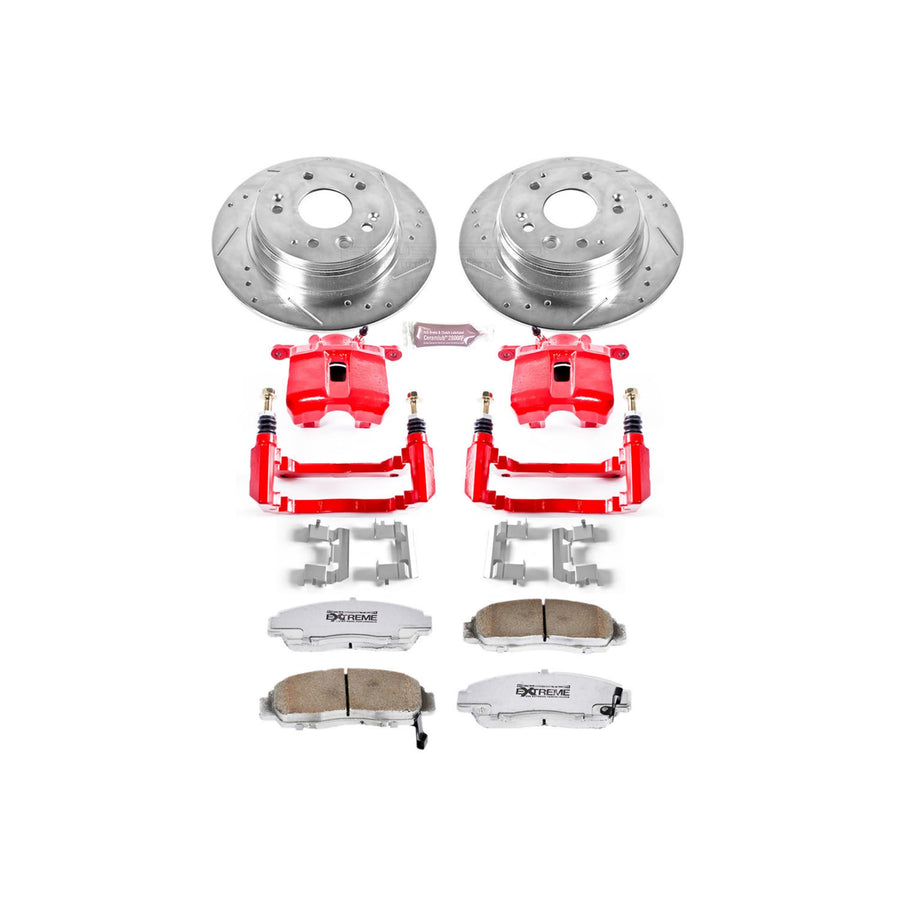 Power Stop Z26 KC2292-26 Front Street Warrior Brake Kit Acura Honda For Acura CL 2001-2003, Acura TL 1999-2008, Acura TSX 2004-2010, Honda Accord 2003-2011 [Model Specific]
