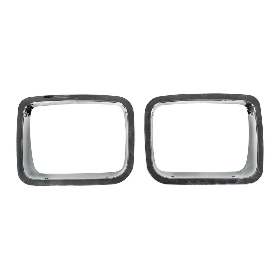 12419.05 | Omix-Ada | Chrome Headlight Bezel Kit | OE Reference: 56003104K | Fits 1987-1995 Jeep Wrangler YJ