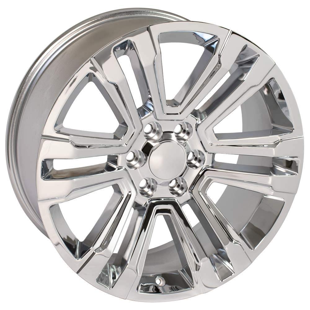 22 Inch OE Wheels CV44 Rim Fits Yukon Denali Style 6x139.7 22x9 Chrome - Hollander 5822 (1)