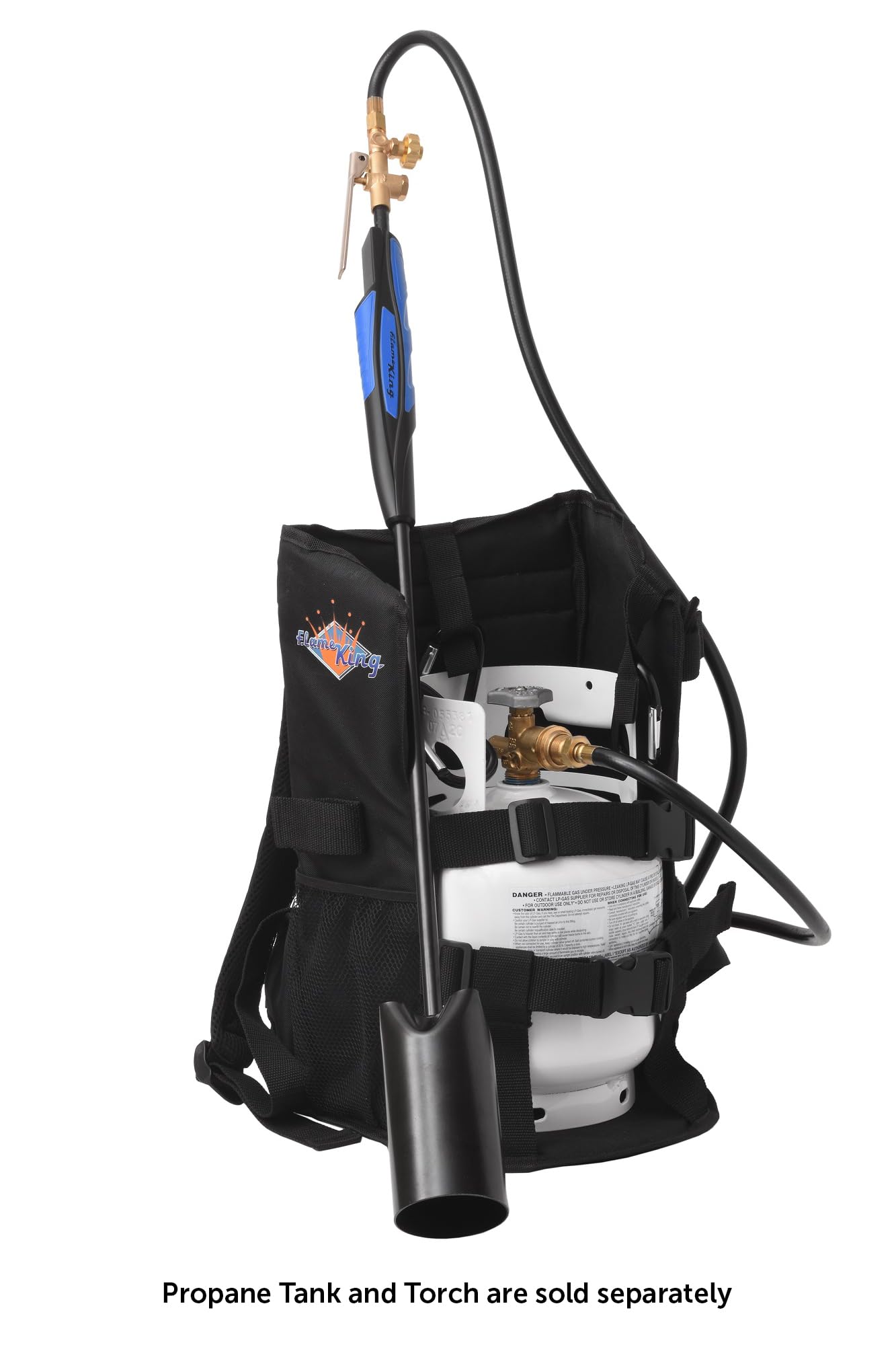 Backpack Carrier Flame King Propane Tank for 5LB or 10LB Cylinders for Weed Burning (Tank & Torch Sold Separately)