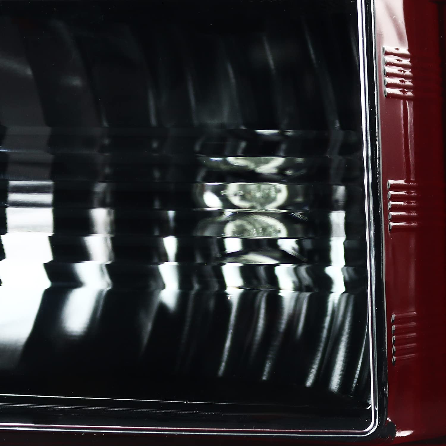 Jet Black Housing SPEC-D TUNING Red LED Bar Tail Lights Compatible with 2015-2020 GMC Yukon Denali SLE SLT, 2015-2020 GMC Yukon XL Denali SLE SLT, Left + Right Pair Assembly