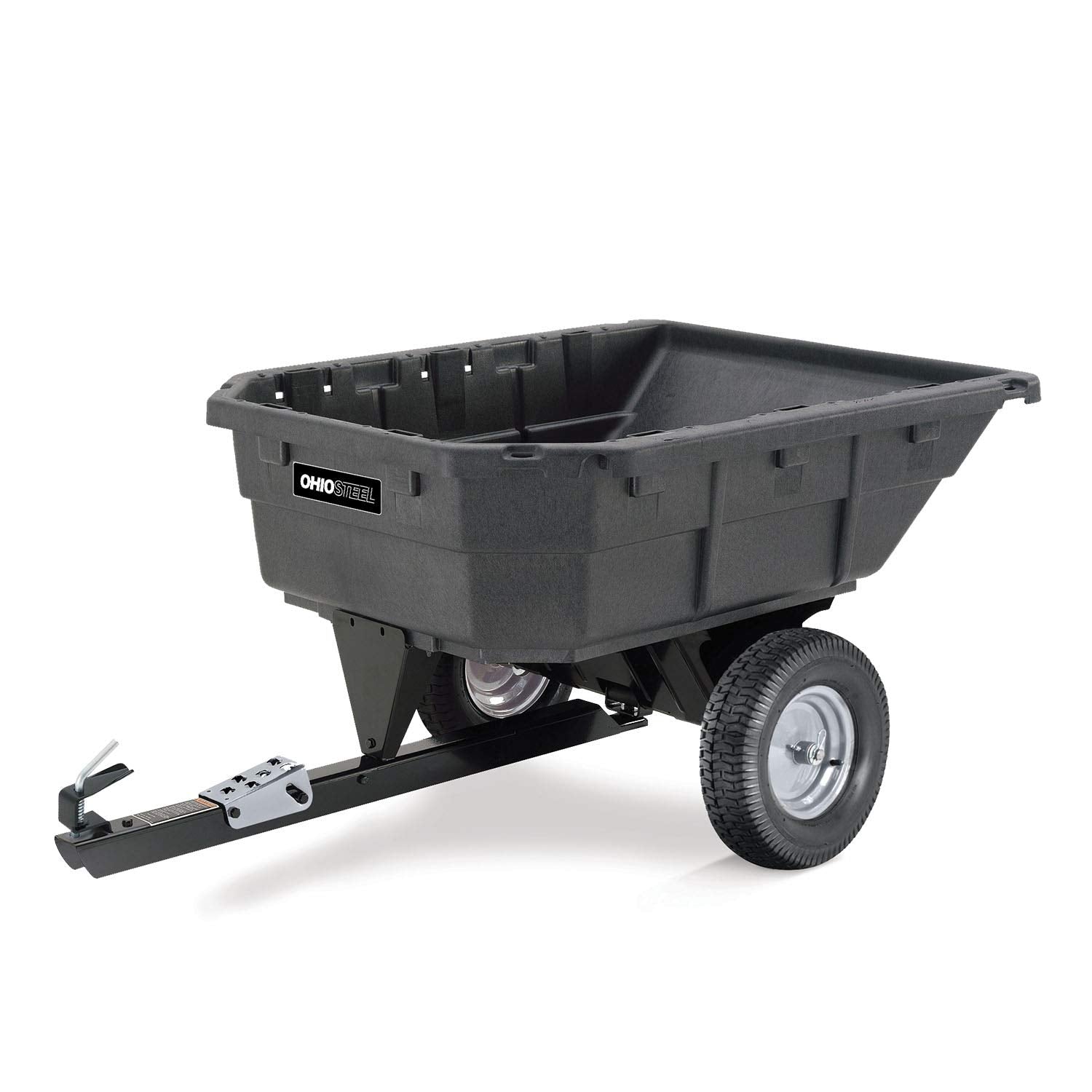 Poly Swivel Dump Cart Ohio Steel, 15 cu.ft., 1000 lb Load Capacity