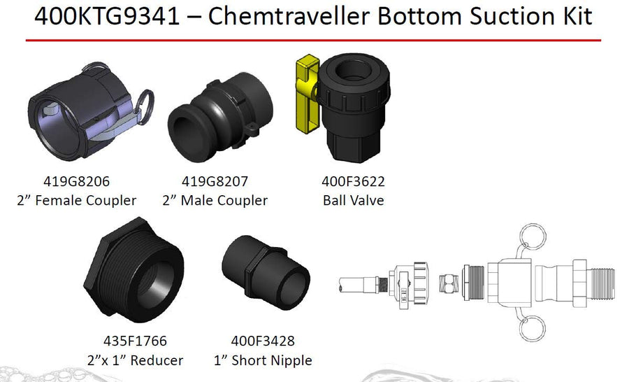 Bottom Suction Kit Sotera 400KTG9341 for Chemtraveller
