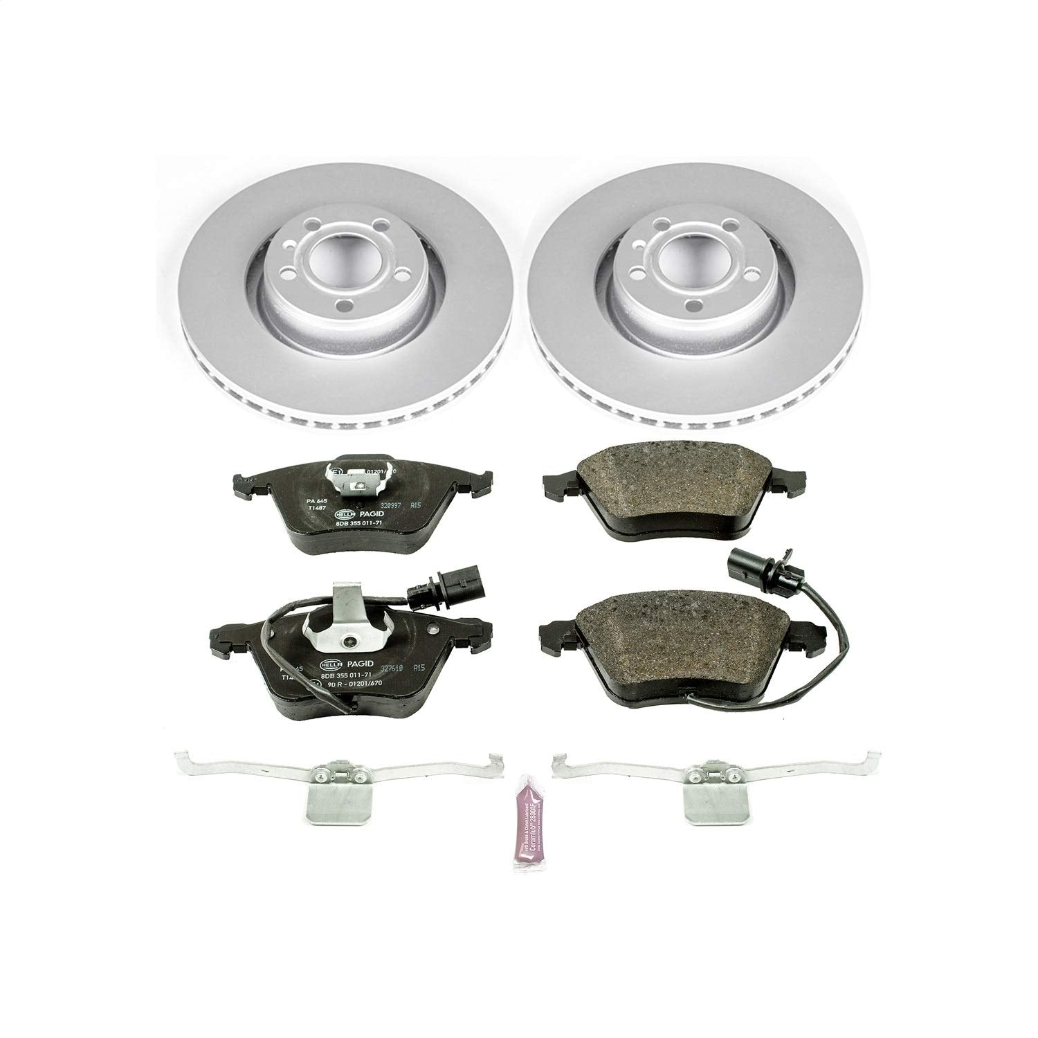 Power Stop ESK2993 Euro Front - Stop Brake Kit Audi For Audi A6 2006-2011 Audi A6 Quattro 2005-2008 [Vehicle Specific]