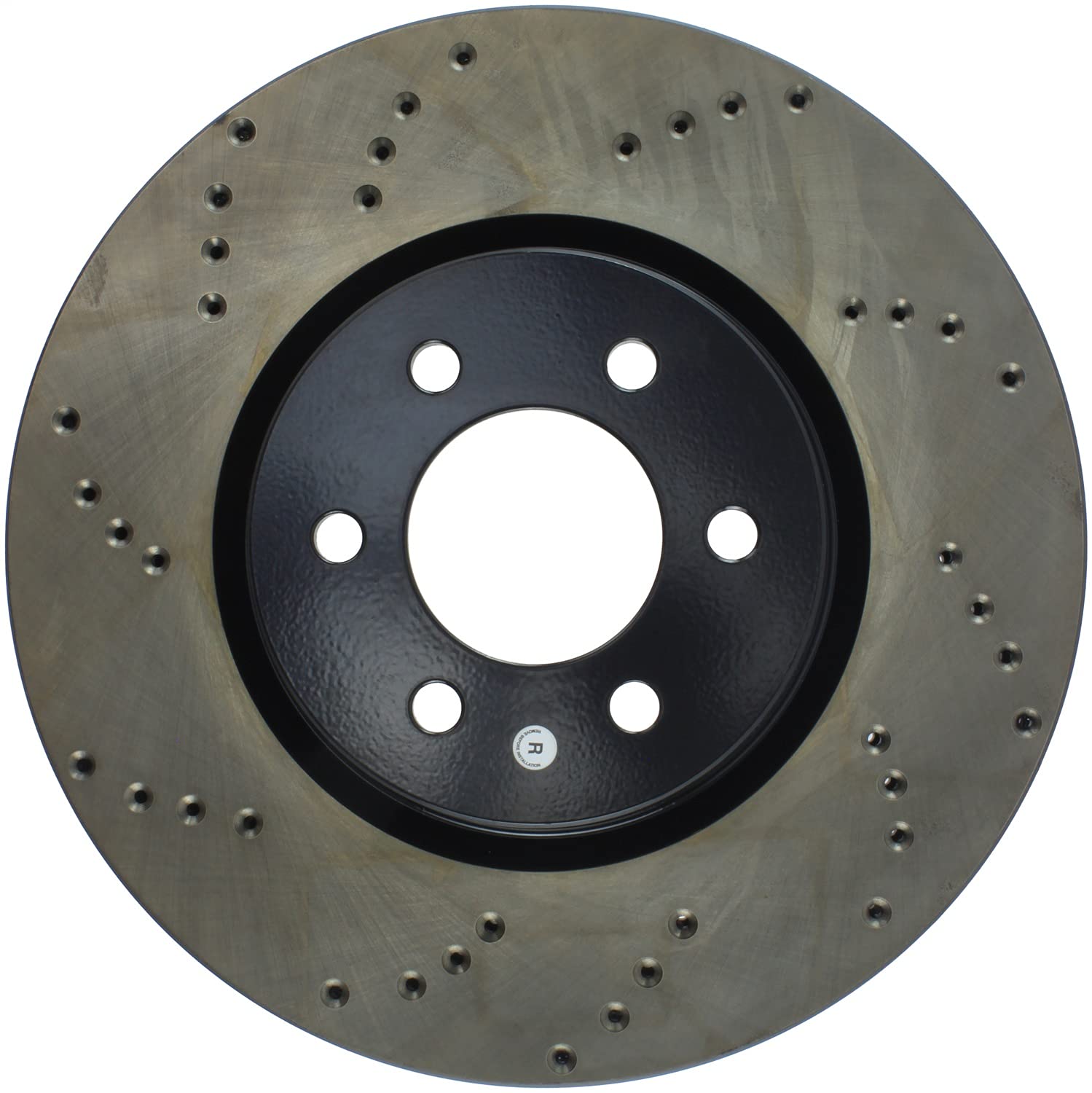 StopTech Sport 128.63036R Cross Drilled Brake Rotor; Front Right