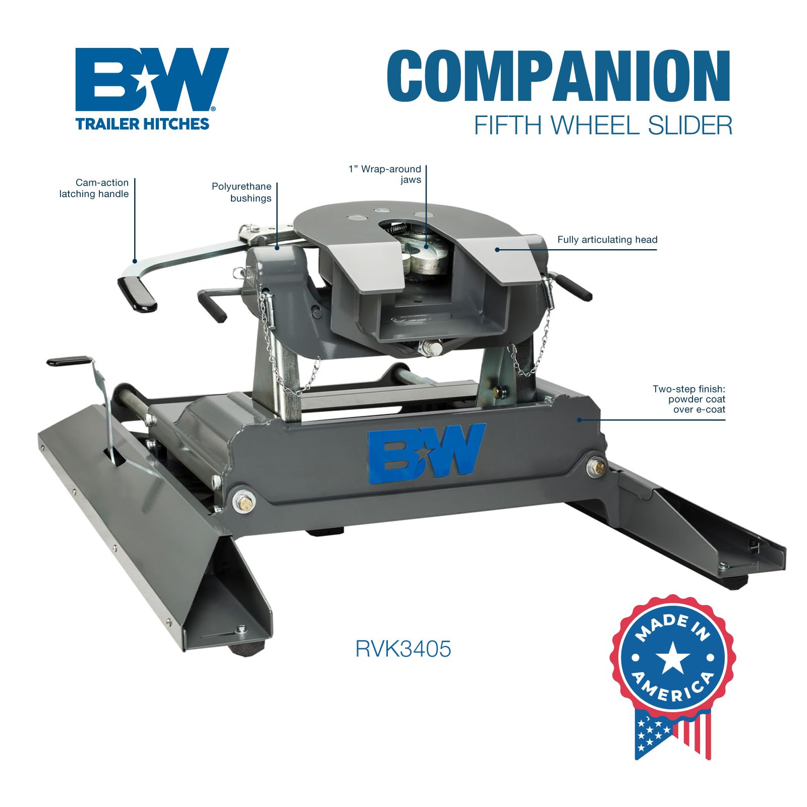 Companion Slider B&W Trailer Hitches Fifth Wheel Hitch - RVK3405