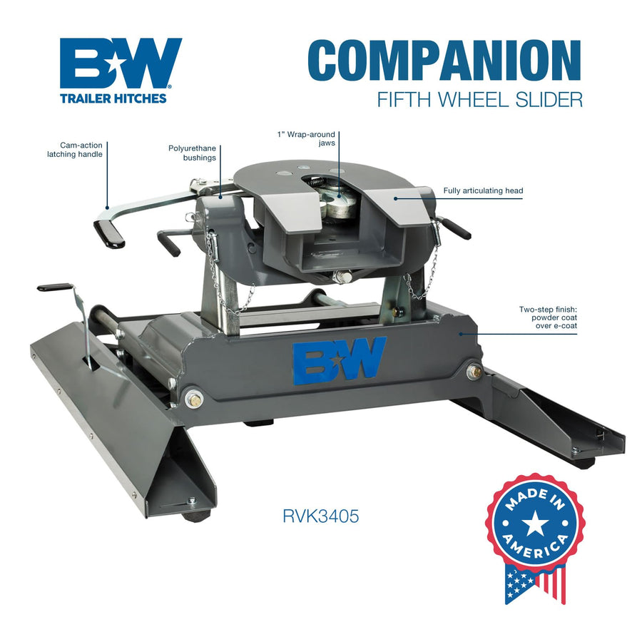 Companion Slider B&W Trailer Hitches Fifth Wheel Hitch - RVK3405