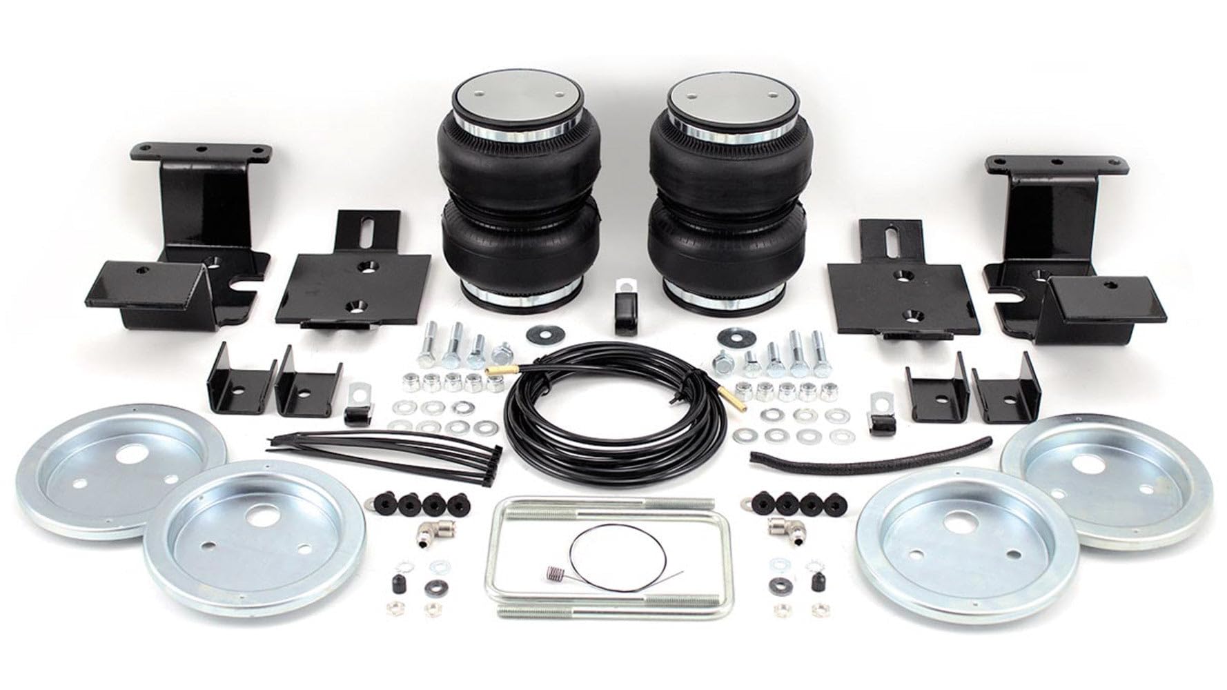 Air Lift 93204 Loadlifter Pro Series Air Spring Kit - Bags/Brackets/Lines - 5000 lb Capacity - Black Powder Coat Brackets - Rear - GM Fullsize Truck 2007-19 - Kit