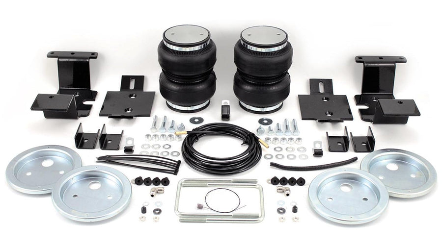 Air Lift 93204 Loadlifter Pro Series Air Spring Kit - Bags/Brackets/Lines - 5000 lb Capacity - Black Powder Coat Brackets - Rear - GM Fullsize Truck 2007-19 - Kit