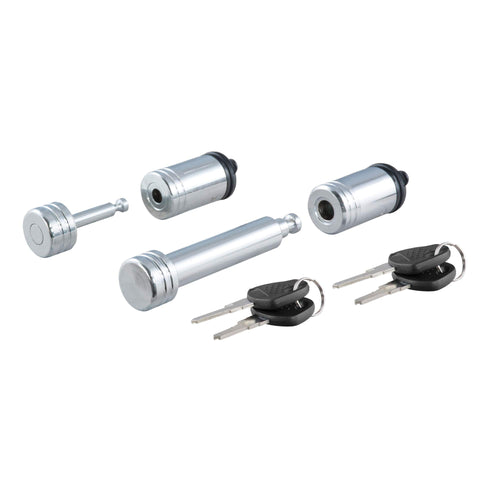 CURT Trailer Lock Set for 2-Inch Receiver, 7/8-Inch Coupler Latch Span 23526