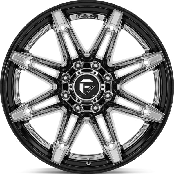 FUEL OFF-ROAD 22X12 FC401 BRAWL 6X135 4.77-44mm CHROME WITH GLOSS BLACK LIP - FC401PB22126344N