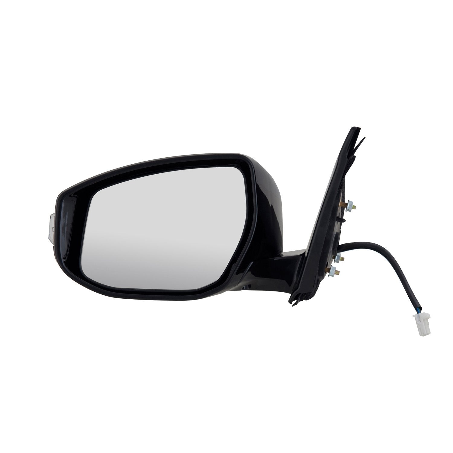 Mirror Driver Side for Nissan Maxima SL, SR, SV Model, Black w/PTM Cover, w/Turn Signal, Foldaway, Heated Power