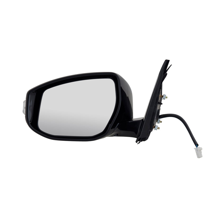 Mirror Driver Side for Nissan Maxima SL, SR, SV Model, Black w/PTM Cover, w/Turn Signal, Foldaway, Heated Power