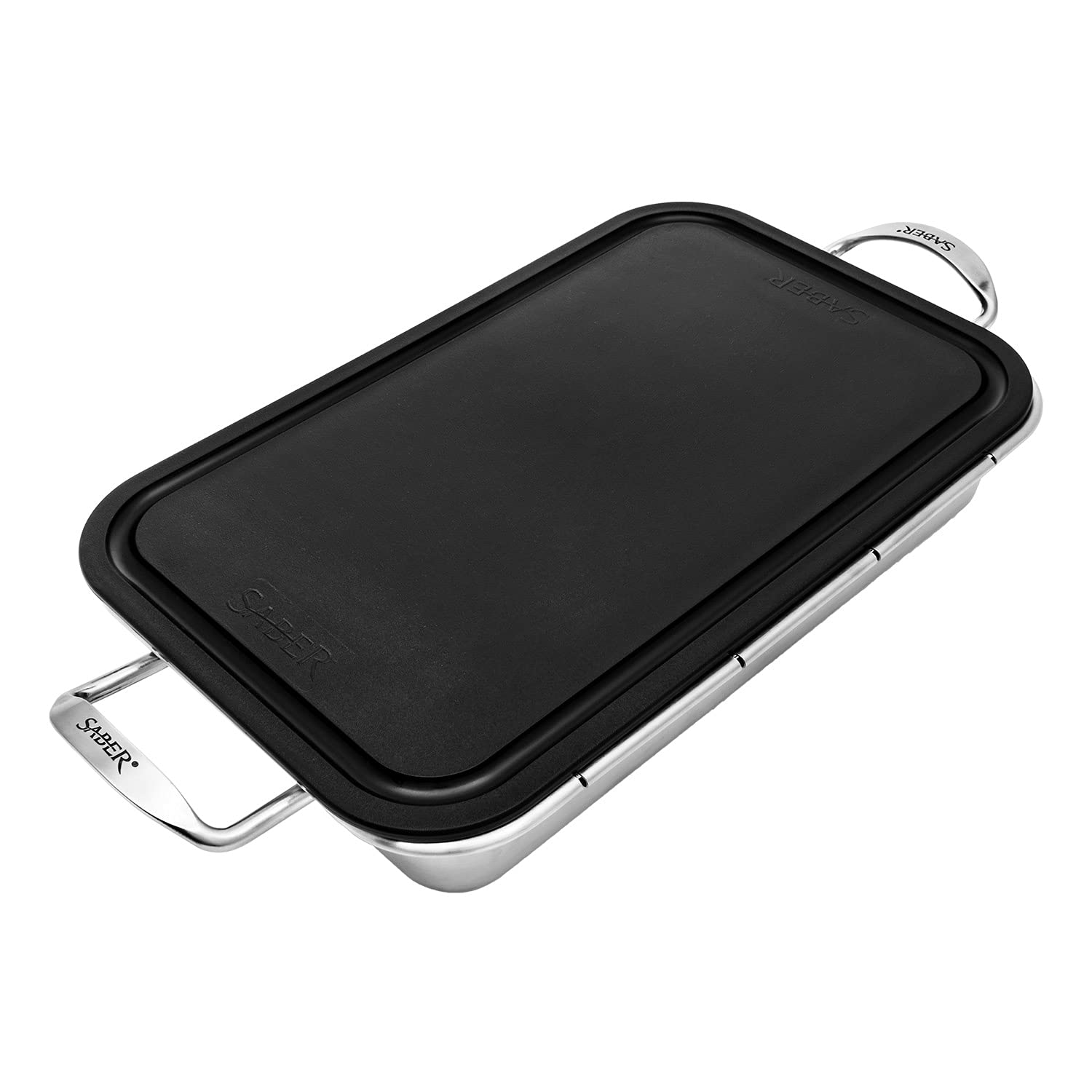 Stainless Steel Saber Roasting Pan w/Cutting Board - A00AA7018