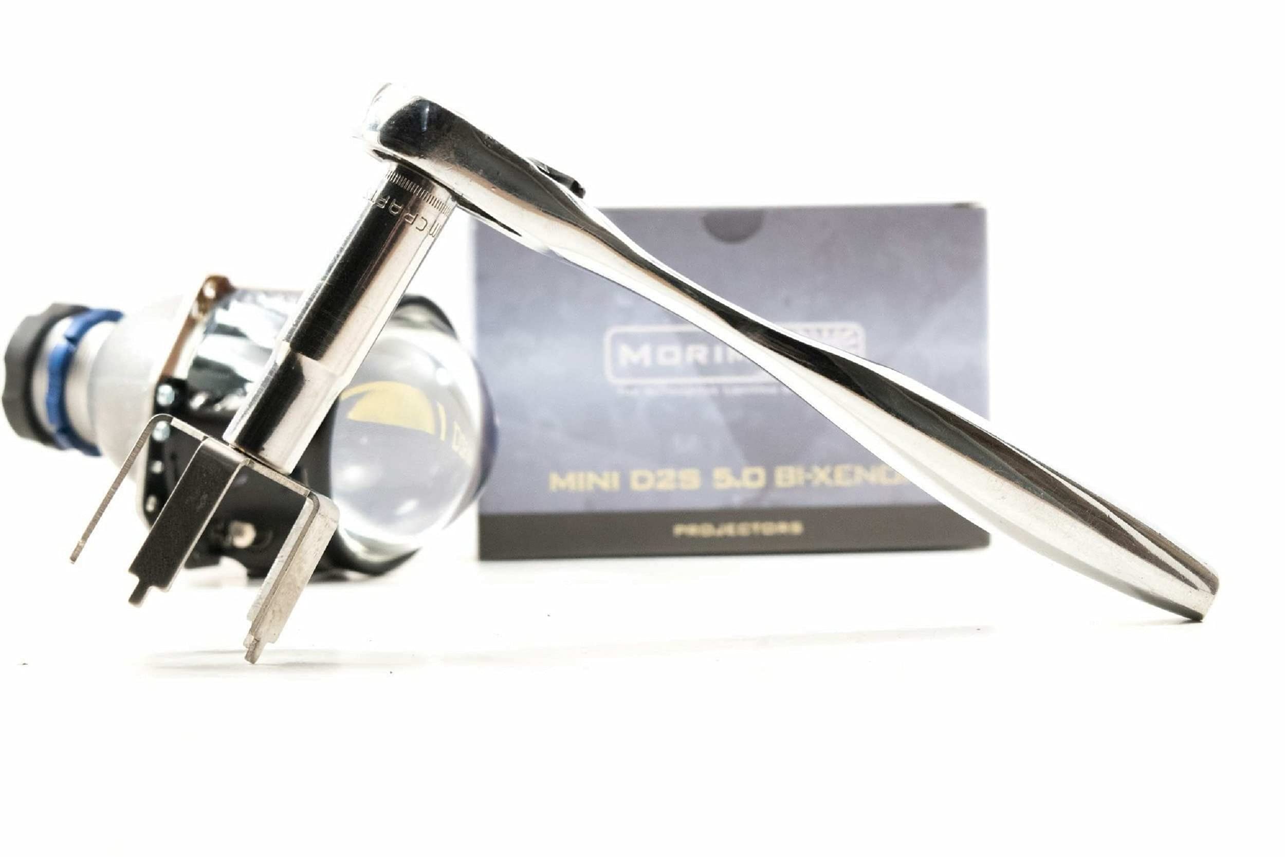 Mini D2S 5.0 Morimoto Lock Ring Tool Compatible with 10mm Socket, Custom Retrofit Tool (1x SP34)