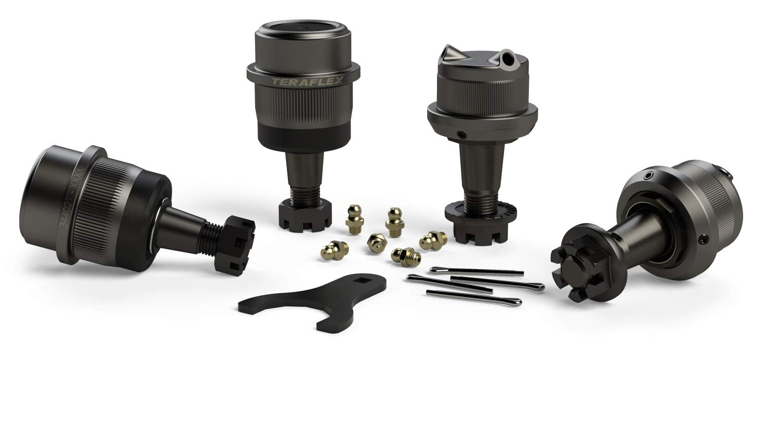 TeraFlex JK 3442022 Complete Dana 30/44 Knurled Ball Joint Set, 1 Pack